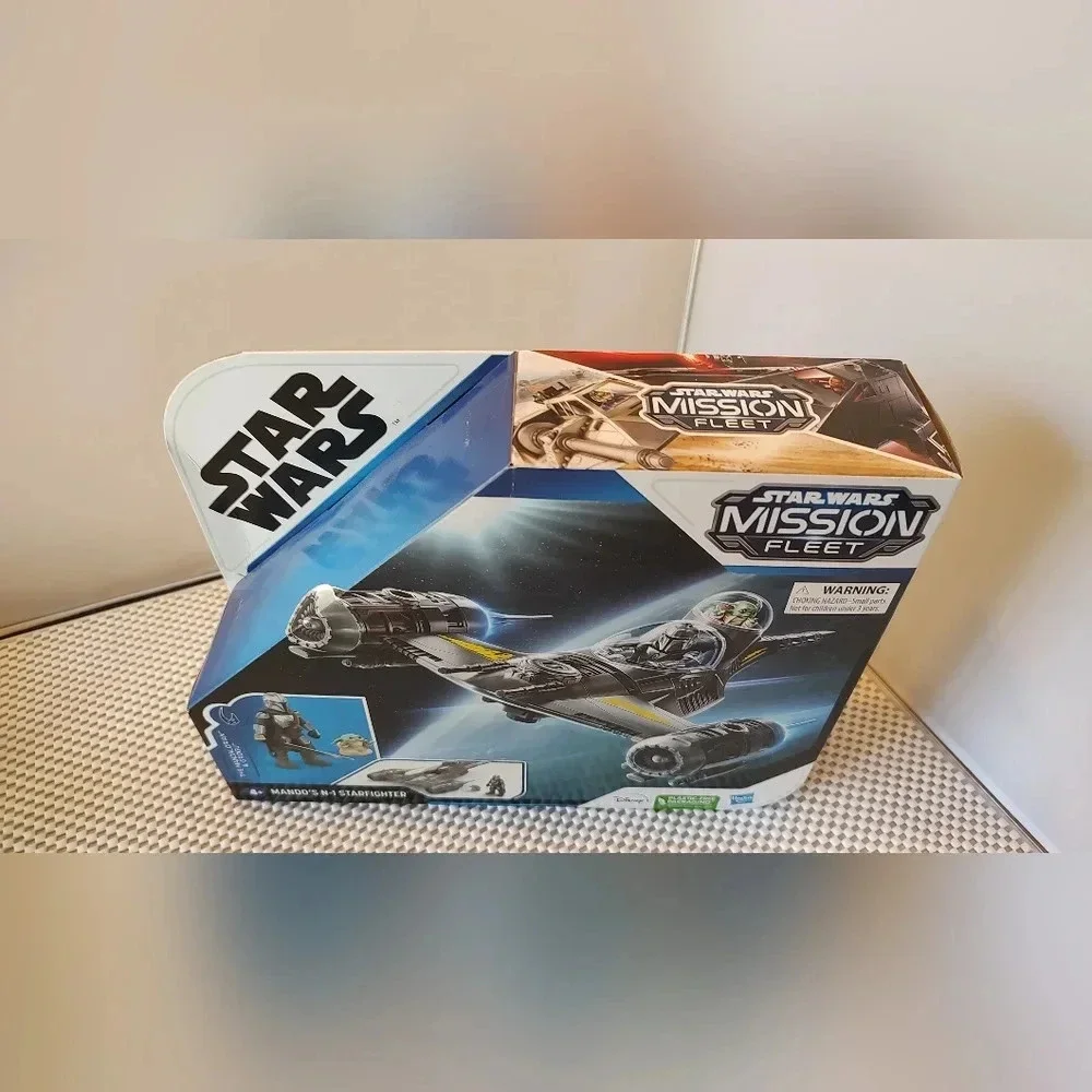 Star Wars Mission Fleet Mando's N-1 Starfighter with The Mandalorian & Grogu NWT